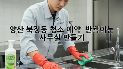 양산 북정동 청소 예약 ⏰, ✨반짝이는 사무실 만들기✨
