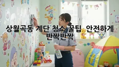 상월곡동 계단 청소 꿀팁! ✨ 안전하게 반짝반짝!